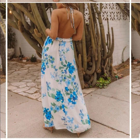 Lovestitch  Floral Halter Dress - Picture 3 of 10